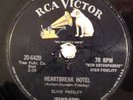 HEAR rockabilly 78 ELVIS PRESLEY Heartbreak Hotel RCA 20 6420 I Was The One