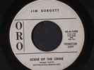 JIM BURGETT: Scene Of The Crime / I Wouldn't Dare 45 (dj, great Popcorn sound