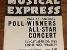 THE BEATLES NEW MUSICAL EXPRESS NME POLL WINNERS PROGRAMME 1965 ROLLING STONES