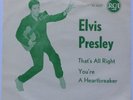 ELVIS PRESLEY- HARD TO FIND SINGLE FROM DENMARK