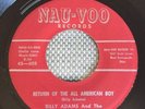 RARE ROCKABILLY 45 rpm BILLY ADAMS & Rock A Teens NAU VOO 1958 All American Boy