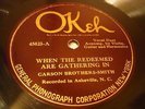 COUNTRY CARSON BROTHERS - SMITH When The Redeemed Are Gathering In OKEH 45023