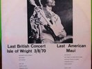 JIMI HENDRIX VINYL LAST BRITISH CONCERT 3/8/70 ILSE OF WIGHT LIVE 2X LP