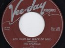 Spaniels-You Gave Me Peace Of Mind-NM Vee Jay Doo Wop 45 