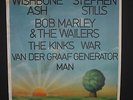 Bob Marley VAN Der Graff Kinks 1976 Original Sunrise German Fest 84x59cm Poster
