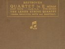 LENER STRING QUARTET Beethoven: Quartet in E minor Op. 59 No.2    78RPM A303