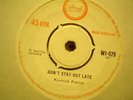 UK ISLAND 079-KENTRICK PATRICK-DON`T STAY OUT LATE/FOREVER AND EVER- VG++