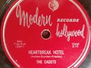 The Cadets cover Elvis Presley on 78 rpm Heartbreak Hotel Church Bells May Ring