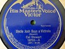 Victor 78rpm 18793 UNCLE JOSH BUYS A VICTROLA Cal Stewart  rare Canada pres M-