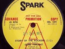 GENE VINCENT - Story Of The Rockers / Pickin' Poppies -  PROMO