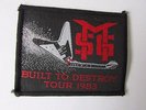 Original Michael SCHENKER 1983 Built to Destroy Tour MSG Sew on Badge / Patch