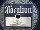 FRANKIE HALF PINT JAXON TAMPA RED GEORIGA TOM VOCALION 1539 BLUES 78 RPM E
