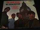 The Who Sings My Generation LP Record 1966 2nd Press Decca  DL 4664 T1 VG+/VG+