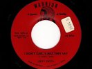 TXS Johnny Cash style C&W JERRY SMITH I Don't Care What They Day WARRIOR HEAR