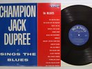 CHAMPION JACK DUPREE SINGS THE BLUES KING K-12-735 US Vinyl LP