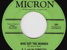 B.Y. & THE TURNETTES Who Got The Number FUNK 45 breaks  DJ SHADOW northern soul