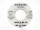 Ken and Carol 45 Gleam In Her Eye - Rare 60's Rocker Mike Curb Marmike - HEAR
