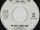 Northern Soul 45 - Paul Anka - My Baby's Comin' Home - RCA Victor - VG+ mp3