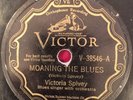 Victor 38546 Victoria Spivey w LUIS RUSSELL BD  Moanin The Blues 1929 78 rpm V-