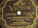 78 rpm Old Time Cowboy Song by Jimmie Rodgers on Victor 21291 grade E