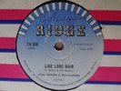 1961 Rock 78 rpm PAUL REVERE & THE RAIDERS Like Long Hair RIDGE 369 South Africa