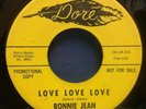 RARE ( R&B NORTHERN SOUL 45 ) 1964 - BONNIE JEAN - LOVE, LOVE / STREET DANCE EX