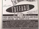 HAPPY MONDAYS THE FARM Leeds 1991 UK Poster size Press ADVERT 16x12 inches