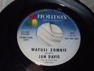 JAN DAVIS Watusi Zombie 45 Holiday Promo Original Northern Soul Garage Psych