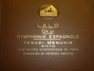 LALO Op 21 Symphonie Espagnole Yehudi Menuhin 4x 12