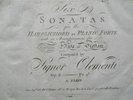 PARTITION GRAVEE RECUEIL SONATE CLEMENTI XVIIIè XIXè SIECLE 380 PAGES MUSIQUE