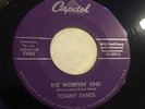 ROCKABILLY Tommy Sands 45 RPM Worryin' Kind Capitol F-1082 VG VG+