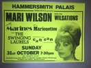 Mari Wilson Original Promo Poster concert at London's Hammersmith Palais 1982