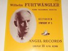 Furtwangler - JAPAN LP - BEETHOVEN - Symphony No. 5 - Angel Records WF-50001