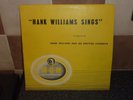 HANK WILLIAMS & HIS DRIFTING COWBOYS 'HANK WILLIAMS SINGS' 10