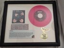 The Beatles Yesterday Pink 45rpm Record Framed - with Beatles '66 Concert ticket