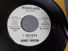 Bobby Denton I Believe white label promo on Highland mp3