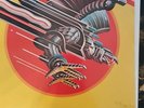 judas priest screaming for vengeance UK lp with inner hype sticker & poster a3