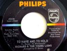 RICHARD & THE YOUNG LIONS GARAGE FUZZ 45 YOU CAN MAKE IT/TO HAVE AND TO HOLD