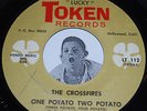 Garage 45 THE CROSSFIRES One Potato Two / That'll Be The Day Token TURTLES