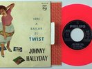JOHNNY HALLYDAY - EP Spain PS Rose vinyl Viens Danser Le Twist 1961 EP ESPAGNE