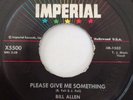 Orig Bill Allen, Please Give Me Something 45rpm record, guitar rockabilly, 1955