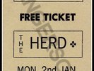 Vintage 1967 Marquee Club Wardour Street London W1: Free Ticket- THE HERD