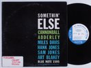 CANNONBALL ADDERLEY MILES DAVIS Somethin' Else BLUE NOTE LP Liberty mono