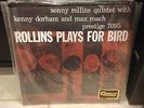 Sonny Rollins Quintet Rollins Plays for Bird 33 RPM Quality Records