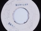 Reggae Blank 45 LARRY MARSHALL Run Babylon COXSONE HEAR VG+