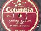 russian USSR 78 RPM- isa kremer - madame lou lou / czornyj tom - colombia