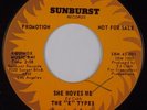THE “E” TYPES: She Moves Me ’66 GARAGE ROCK Promo 45 NM- Superb HEAR