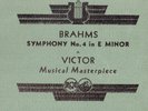 165g2.  Bruno Walter - Symphony #4 in E Minor (Brahms) - Victor AM-242 (5 rec)