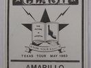 The Clash Genuine Vintage 1983 US Official Tour Amarillo Handbill Flyer