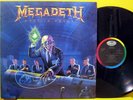 MEGADETH Rust In Peace RARE 1990 GREEK ORIGINAL 1st PRESS VINYL LP + LYRICS OOP